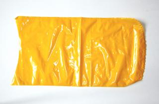 Вакуумный термоусадочный пакет 280×500 мм для сыра желтый